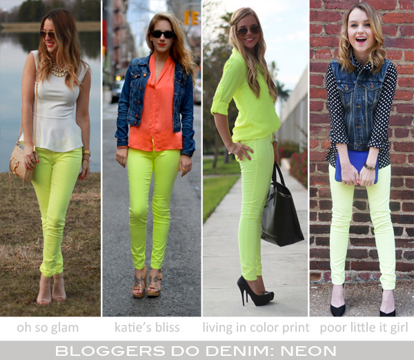 Bloggers Do Denim: Neon