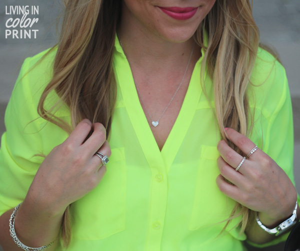 Styling Spring Denim: Neon // Living In Color Print