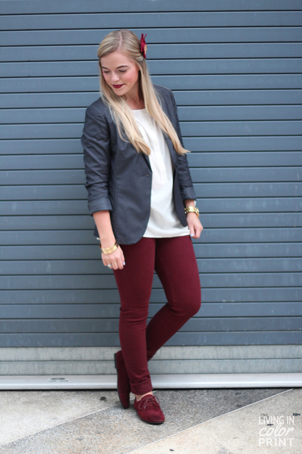 Garnet Oxfords | Living In Color Print