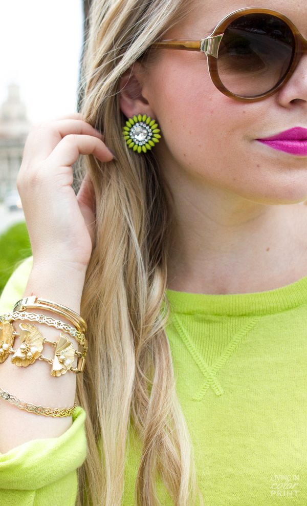 Lime Check | Living In Color Print