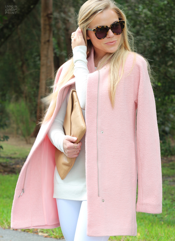 Pale Pink Coat | Living In Color Print2
