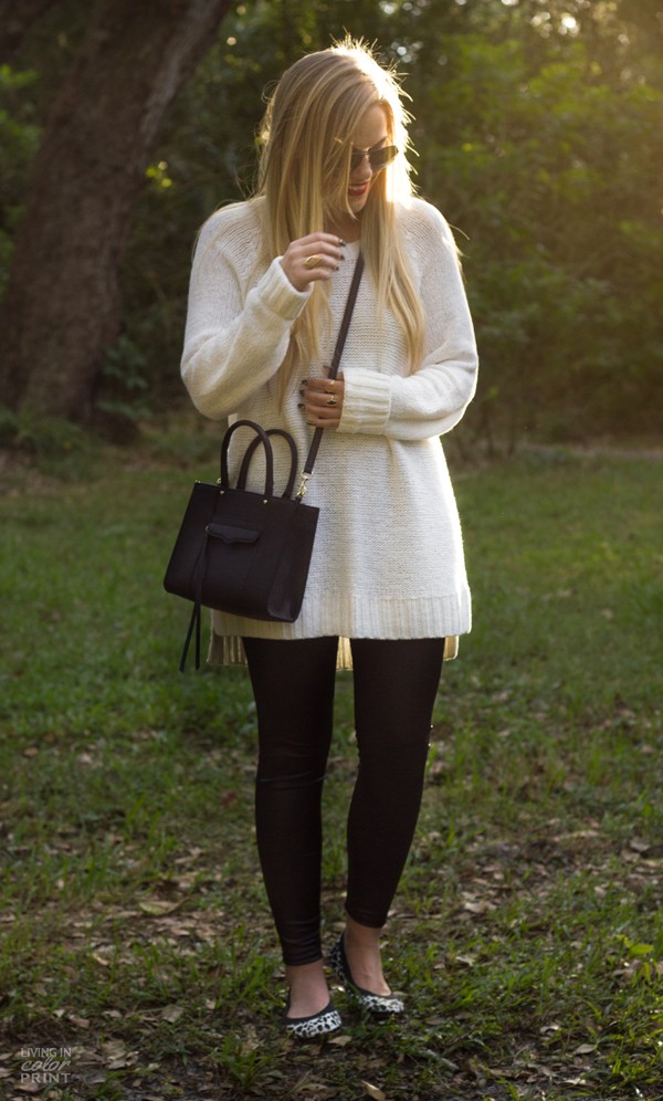 Weekend Casual | Leather Leggings