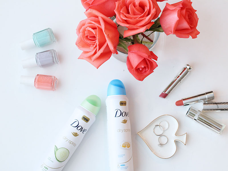 dove dry spray deodorant, new beauty favorites