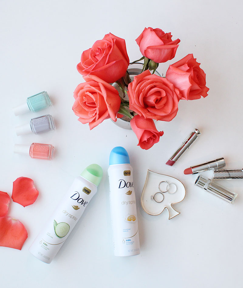 dove dry spray deodorant, new beauty favorites