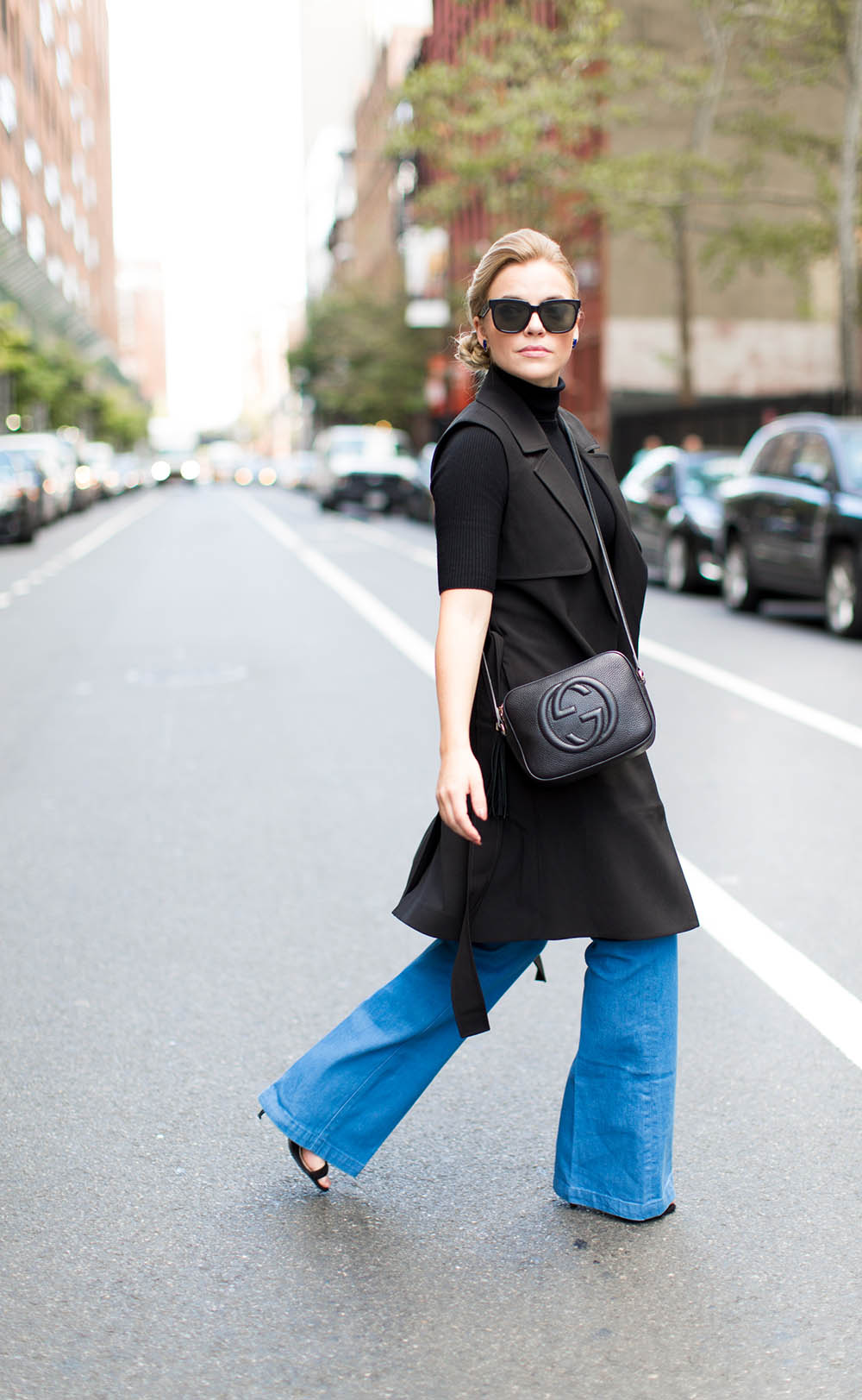 Cornblue Wide Leg Jeans