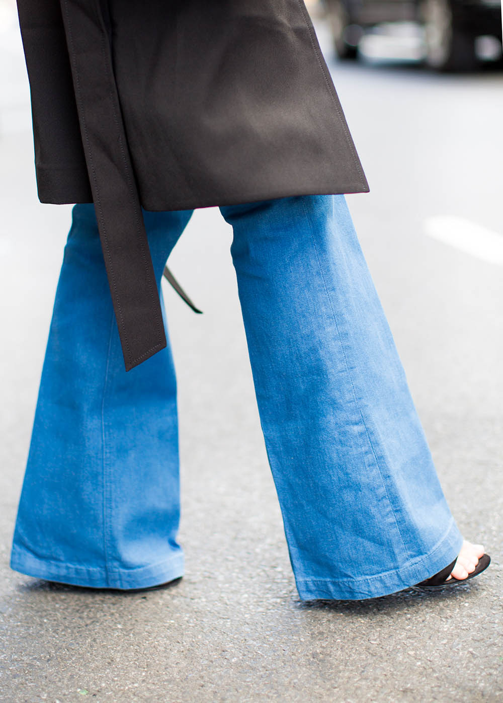 Cornblue Wide Leg Jeans