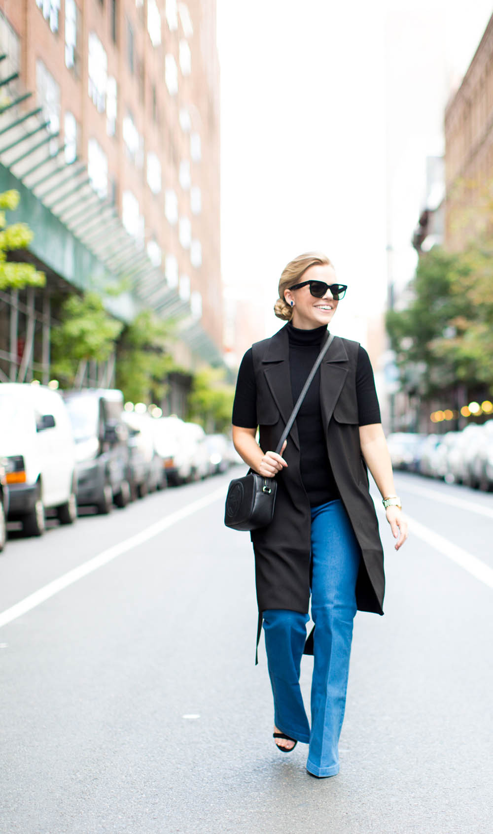 Cornblue Wide Leg Jeans 