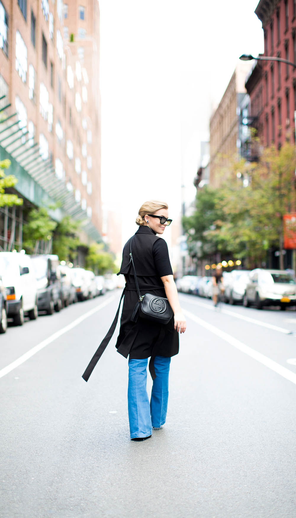 Cornblue Wide Leg Jeans 