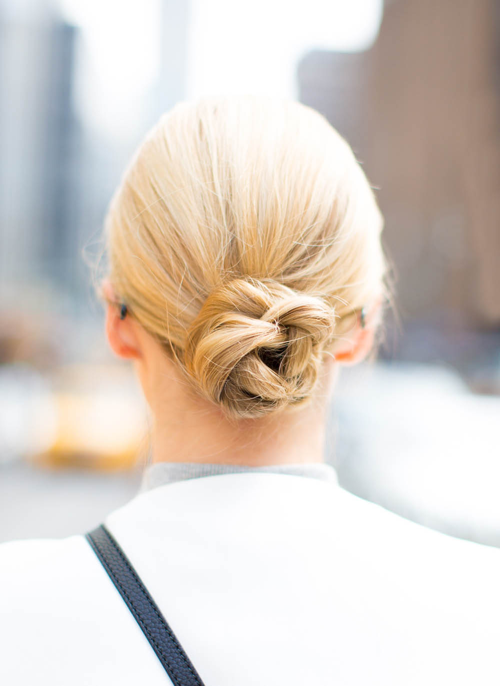 blonde bun