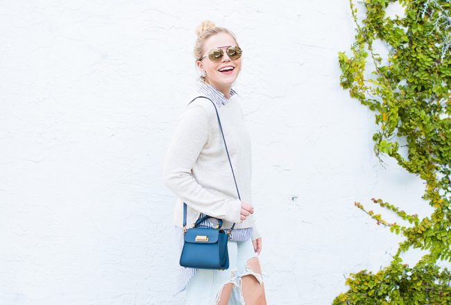 Embroidered Mules + Busted Denim