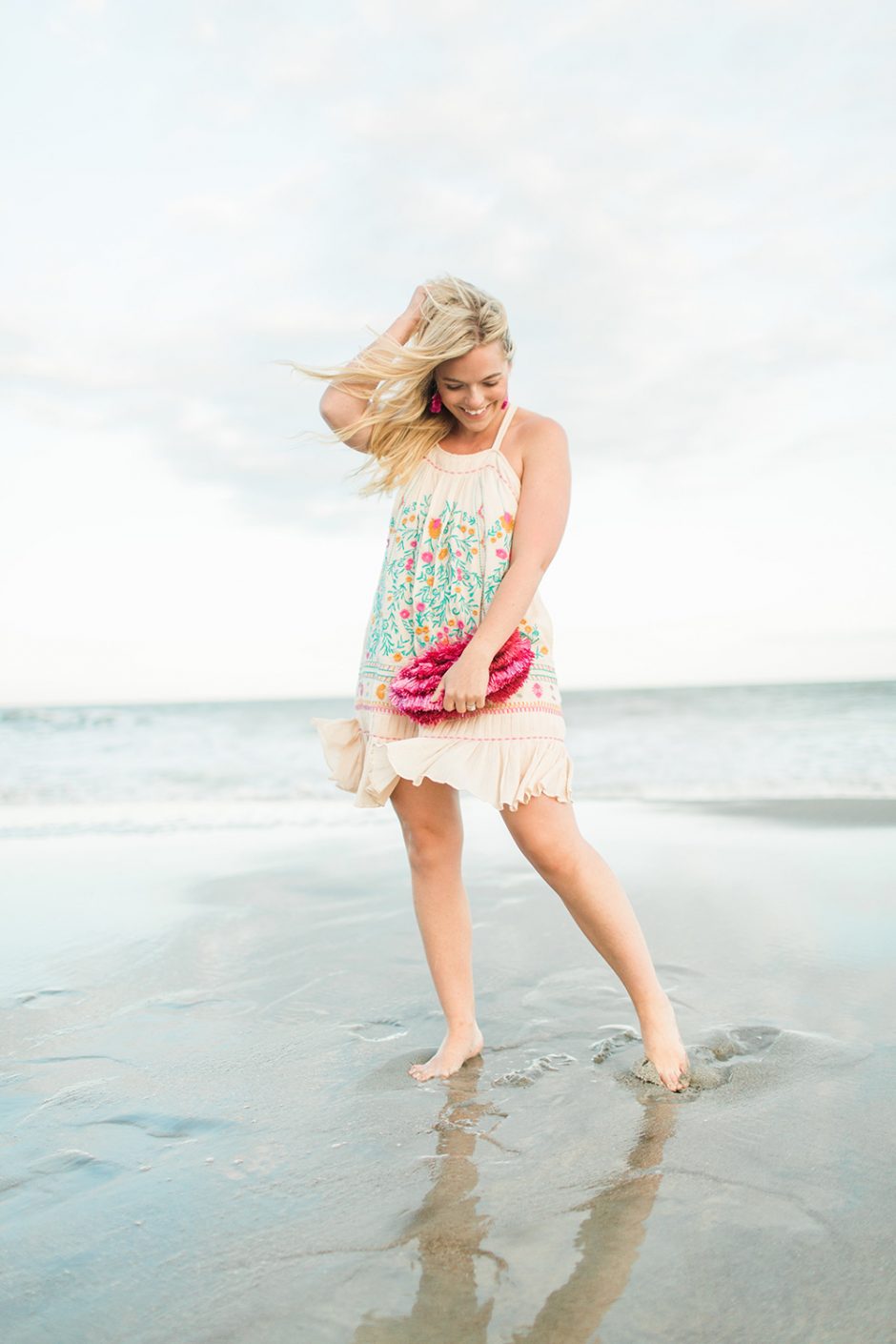 Beach Embroidery | Living In Color Print