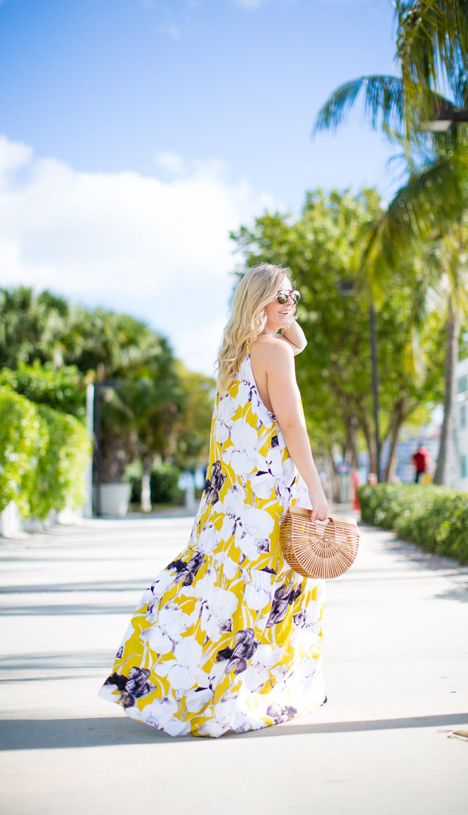 Mustard Floral Maxi | Living In Color Print