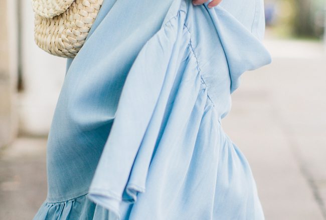 Chambray Column Maxi | Living In Color Print