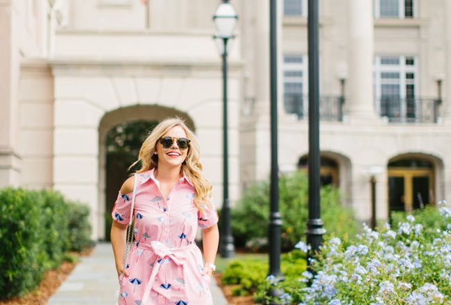 Draper James Umbrella Midi Dress | Living In Color Print